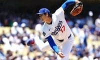 大谷翔平7勝目 DH解除で代打出場も