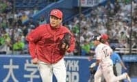 栗林がまさかの大乱調 4回7失点KO