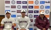 【ヒーローインタビュー】 早稲田大学小宮山悟監督・小澤周平(②健大高崎)・ 鹿田泰生(③早稲田実)
