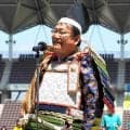 夏日のフクアリに戦国武将？千葉市長が鎧姿で千葉レディースにエール「エイエイオー」…千葉レディース今季最終戦