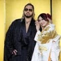 WWEで同僚のNARAKUとイヨ・スカイ結婚　和装で会見「夫婦一緒に過酷な生活助け合える」