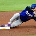 大谷翔平が今季初の盗塁失敗　昨年8月15日以来、強肩に刺される…首位攻防戦で敵地は喝采