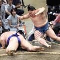 琴栄峰が欧勝馬を破り２敗守る　土俵際もつれるも送り投げで軍配通り