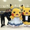 【フィギュア】ピカチュウがスケート教室に！青木祐奈「思ったより上手に滑っていて驚いた」