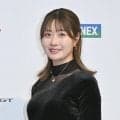 都玲華、光沢のある黒のドレス、胸元のネックレスに漂う上品さ／ヨネックス・レディース前夜祭