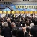 安青錦が大関昇進披露宴　６０人以上が登壇して母国・ウクライナ国歌も斉唱　「土俵の上で恩返しできたら」