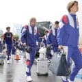 日本代表がベース合宿地のナッシュビルに到着　ホテル入り時にはＭＦ久保建英がファンサービス