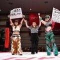 【東京女子】挑戦拒否の享楽共鳴を白昼夢がまたもさすまたで捕獲し脅迫、無理やり王座戦開催へ