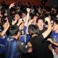 大阪でもパブリックビューイング　400人応援　サッカーW杯