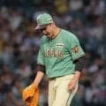 阪神　先発・大竹は６回３安打無失点　わずか６０球で３勝目の権利持って降板