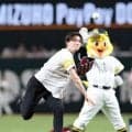 【ソフトバンク】フィギュア中田瑠士、セレモニアルピッチで２回転半　キスクラではギータタオル