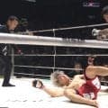 【RIZIN】中国勢“初勝利”は凶悪なヒジと左フックで衝撃TKO DEEP暫定王者撃破で「さすがにえぐい」ざわめき