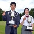 【ゴルフ】高校１年生の白川と重原が初代王座に輝く…第１回東日本高校選手権最終日
