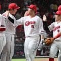 【広島】新井監督　７勝目の２番手岡本駿に「中に入って本来の球のキレが出てきている」一問一答