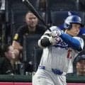 大谷翔平　第１打席で空振り三振　前日から５打席連続安打ならず　フリーマンが激走で先制点　三邪飛が犠飛に