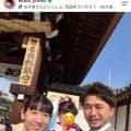 バレー元日本代表・江畑幸子さん　イケメン夫とラブラブ！顔出し家族ショット「かわいい」７月に第２子誕生報告