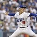 山本由伸がメジャー最多１３勝目の権利手に降板！７回途中２失点、毎回の９奪三振　七回ピンチ招くも本拠地は総立ち　大谷翔平とハイタッチ