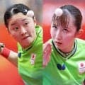 【卓球】“みわひな”張本美和、早田ひな組がメダルに王手　台湾ペアにストレート勝ちで８強…アジア大会