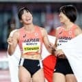 田中友梨　日本勢初の女子七種競技「金」　梶木とワンツー「本当にうれしいの一言」