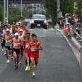 【陸上】男子マラソンが２０キロ通過　山下一貴は先頭集団に食らいつく　吉田祐也は遅れる　アジア大会