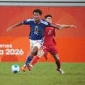【日本代表】「ファウルギリギリ」解説者もいきなり指摘　北朝鮮が序盤から激しいプレッシャー