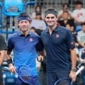【テニス】錦織圭さん、フェデラーとのダブルスを“初結成”「スイスから友人がきました」と案内して現れたレジェンド…有明コロシアムで引退記念イベント