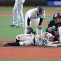 【西武】高松渡が二塁へのヘッドスライディングでアクシデント　顔面にグラブ直撃、場内騒然も…
