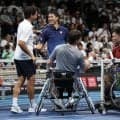 錦織圭のエキシビションマッチ　客席に大物俳優がズラリ　「長谷川博己さん」と呼びかける場面も