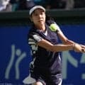 伊藤あおい「サーブの調子がよく勝利につながった」 エラーを最少限に抑え予選1回戦を突破［木下グループジャパンオープン］