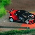 全日本ラリー車両が久々のミニカーに！ アドバンカラーの奴田原文雄が駆るトヨタGRヤリス・ラリー2が1/64で登場