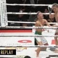 試合終了ゴングと同時に “戦慄”の左ハイカウンター