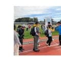 Jリーグウォーキング盛岡　200人が県営運動公園を歩く