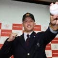 巨人４位指名、智弁学園・杉本　目標「２０勝」先輩の阪神・村上＆伊原に「投げ勝って、前川さんには真っ向勝負したい」