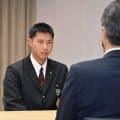 【日本ハム】ドラ２牟礼翔、万波中正に弟子入り志願「いろいろ教えてもらいたい」指名あいさつ