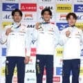 【体操】２冠の橋本大輝が絶対王者へ　「このままではロスでは絶対に勝てない」　「金メダルを取れる練習を」　世界選手権男女日本代表が帰国報告