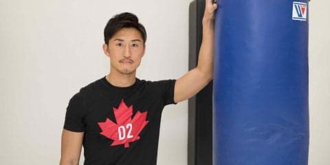 山崎秀晃「Tシャツはわざと小さめを選ぶ。1日5分〜10分でできるメニューを毎日継続すること」【現役K-1選手に聞く“Tシャツの似合う身体作り”（後編）】