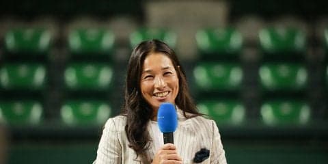 伊達公子、引退発表会見「有明での試合は強い心をもってコートに立ちたい」