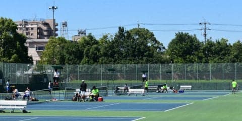 男子の1部リーグ第2戦が終了 [H29東海大学テニスリーグ]