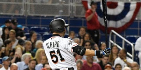 イチロー4試合ぶりスタメン落ち、代打で一ゴロ　青木宣親も無安打に終わる