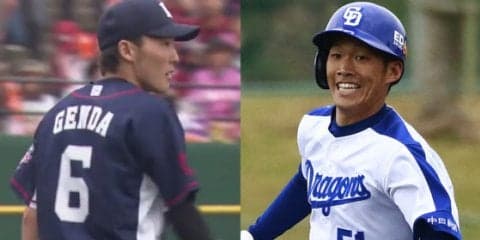 【NPBアワード】新人王はセが中日・京田、パが西武・源田！　21年ぶり両リーグ野手が受賞