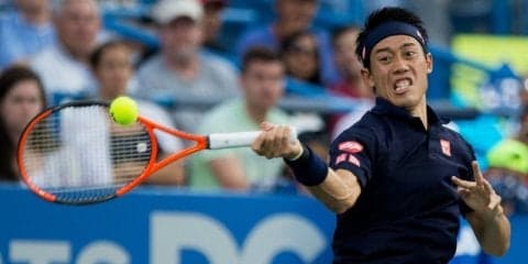 錦織圭が練習動画を公開、軽快な動きでフォアハンドも披露