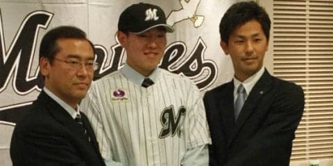 ロッテ仮契約の安田、自覚溢れる一問一答「人間としても尊敬される選手に」