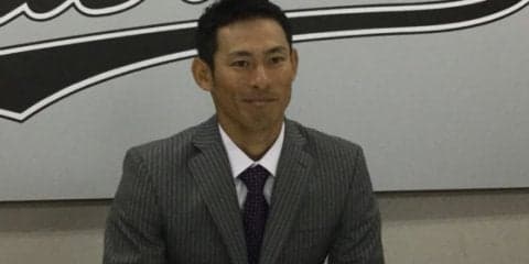 ロッテ荻野が5％増3800万円で更改　来季目標「50盗塁」、初タイトル奪取誓う