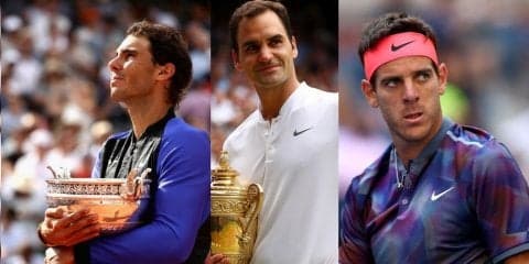 怪我を乗り越え再びテニス界を盛り上げるナダル、フェデラー、デル ポトロ 