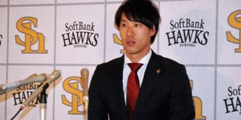 ホークス高田は200万増でサイン　工藤監督からの課題は「足を速くしろ」