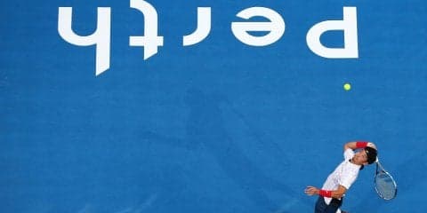 杉田はソック戦で、相手の途中棄権で勝利［ホップマンカップ］