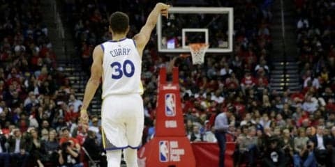 復帰早々大暴れのステフィン・カリー、3ポイントシュート成功数で一気に7位浮上