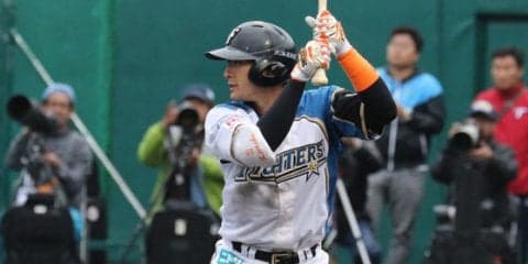 豪WL参加中のハム杉谷、人生初の40度超えに「びっくり」　技あり適時二塁打も