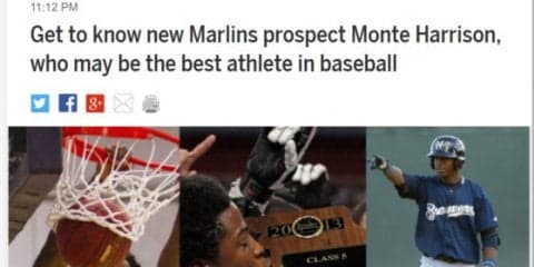 【MLB】イエリッチのトレード相手の22歳は「球界最高のアスリート」!?　圧巻ダンクも