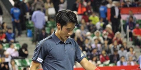 杉田祐一、第2セットは落とす。セットカウント1-1に[デビスカップ]